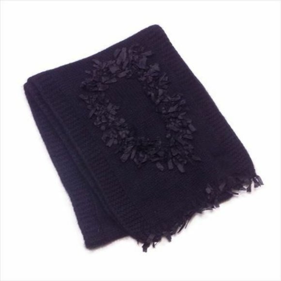 Dior Scarf Black Woman unisex Authentic Used - Picture 1 of 6